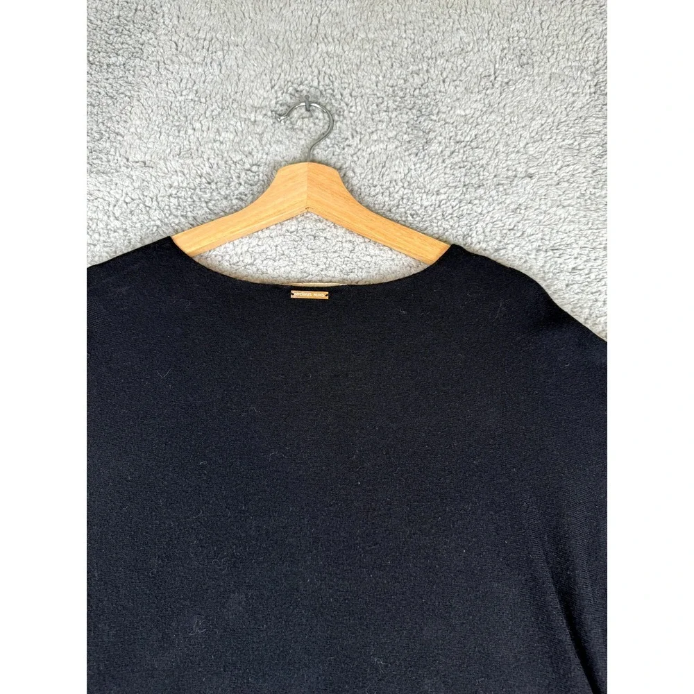 Michael Kors MMK Classic Sweater Womens Medium Black‎ Lightweight Knit Corpcore